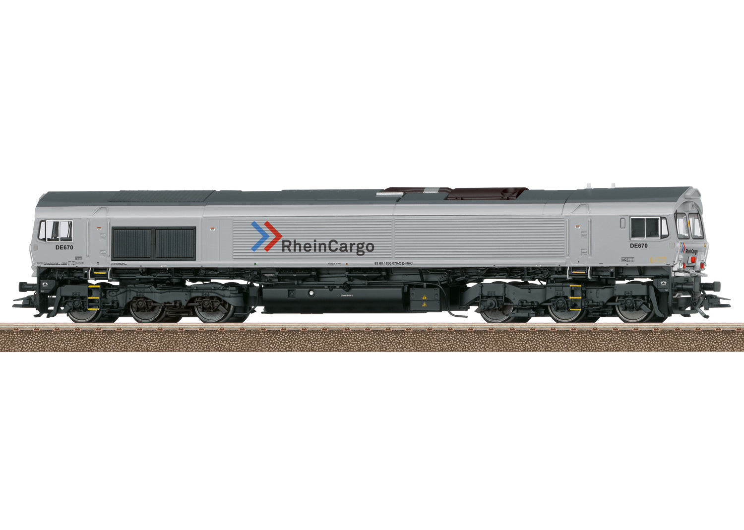 PREORDER Minitrix HO 25301 Class 66 EMD JT42CWR Diesel, RheinCargo (DCC & Sound Equipped)