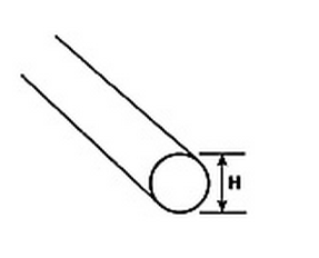 Plastruct 90294 AR-8H CLEAR ROD 1/4
