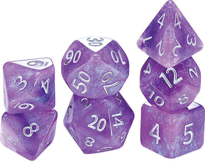 Aether Dice: Amethyst (7 Polyhedral Dice Set)