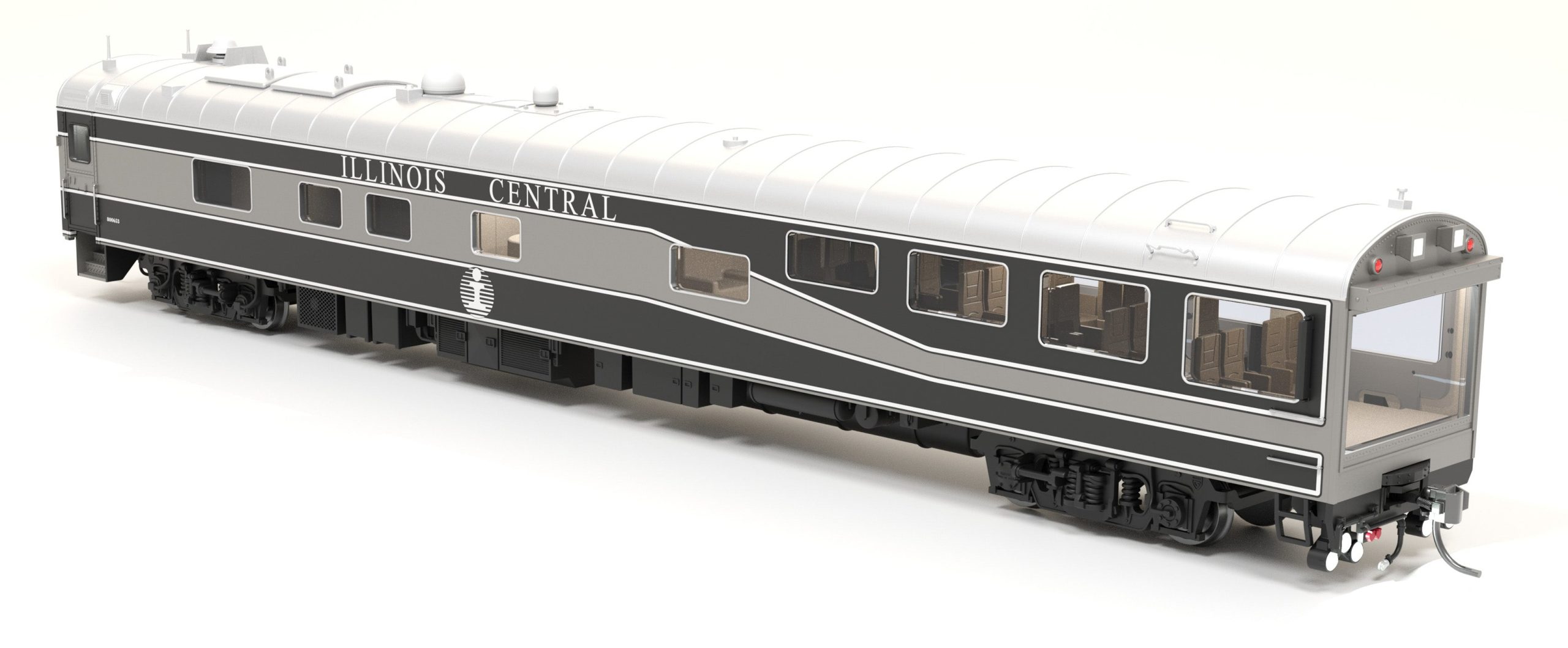 PREORDER Broadway Limited Imports HO 9161 IC Track Inspection Car, IC 800653, Black/Gunmetal/Aluminum Scheme, HO