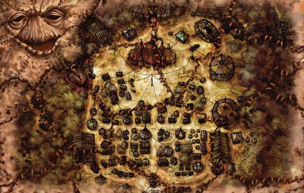 Heckna (5E): Fabric Maphew World Map