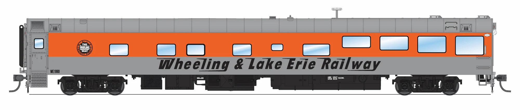 PREORDER Broadway Limited Imports HO 9167 Track Inspection Car, Wheeling & Lake Erie #WE1990