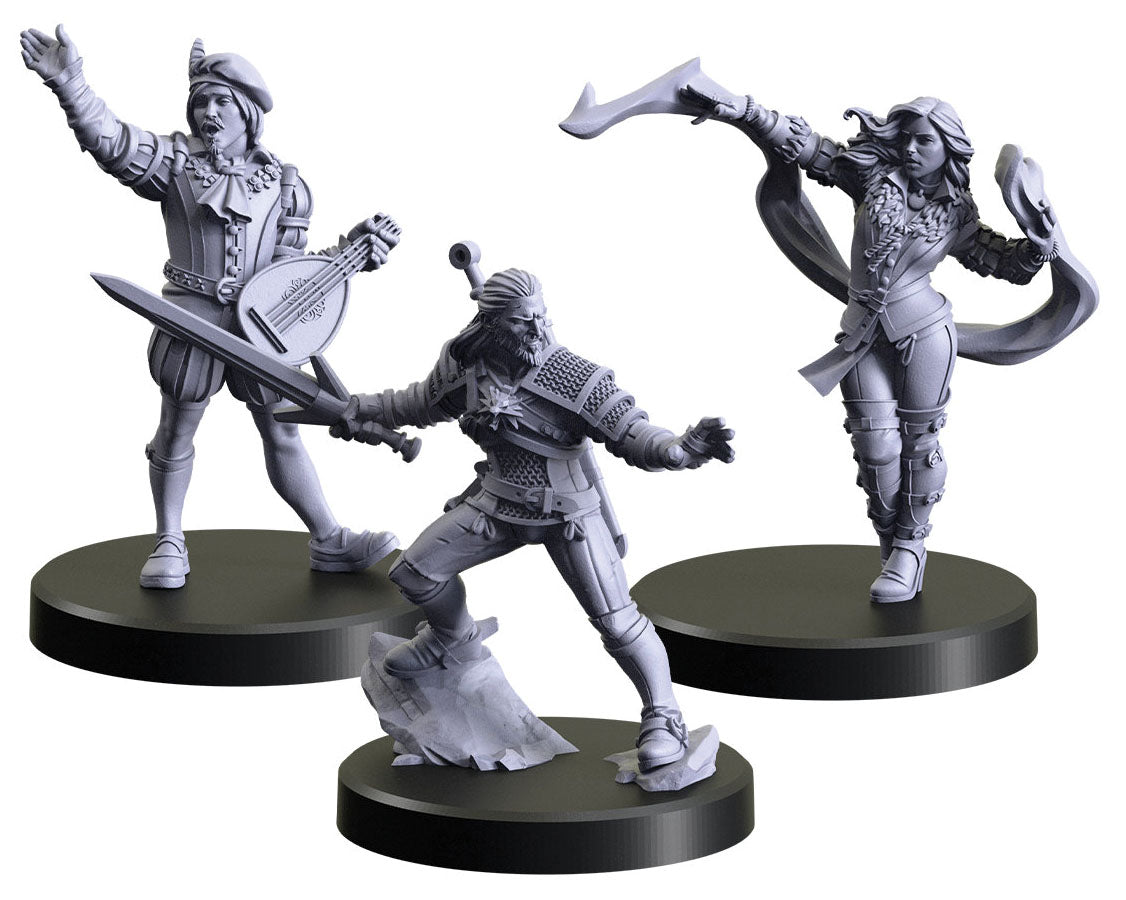 The Witcher RPG: Characters 1 - Geralt Yennefer Dandelion