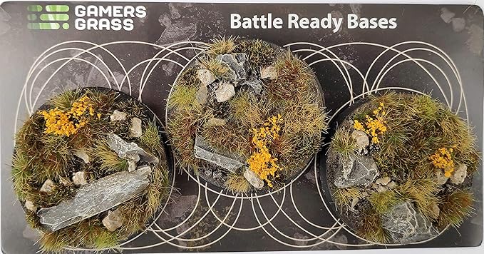 Gamers Grass Battle Ready Bases - Highland - Round 50mm (x3)