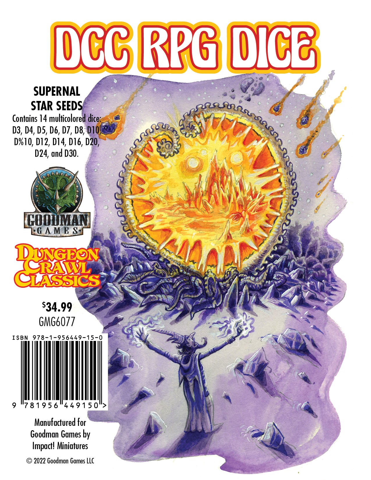 Dungeon Crawl Classics RPG: Supernal Star Seeds Dice Set
