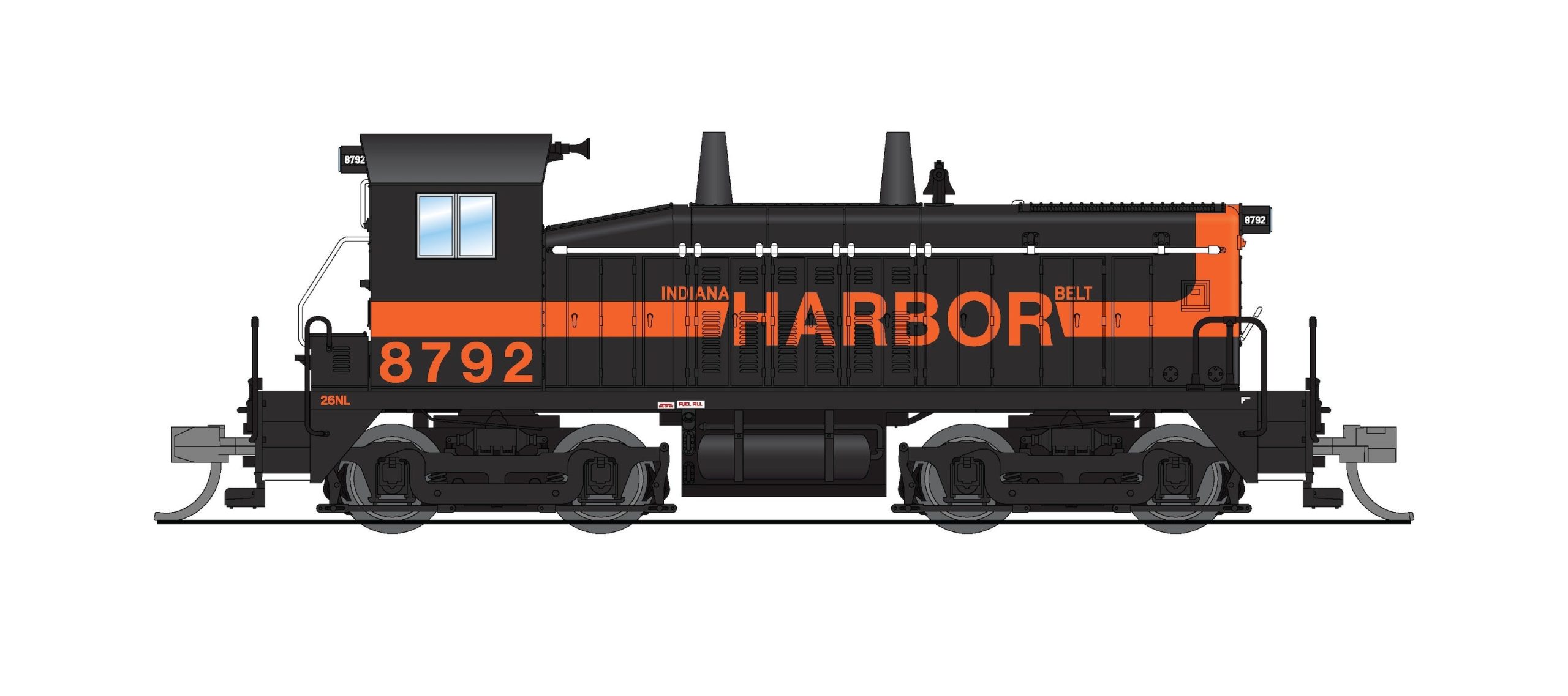 BLI 9305 EMD NW2 Switcher, IHB 8824, Black & Orange, Paragon4 Sound/DC/DCC, N