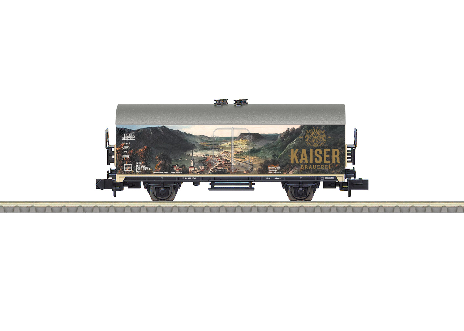 PREORDER Minitrix N 18105 Type Ibopqs Refrigerator Car, Kaiser Brewery