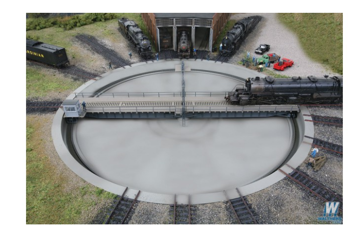 Walthers 933-2859 Motorized 130' Turntable - Assembled - 19-1/8" 47.8cm Overall Diameter, HO