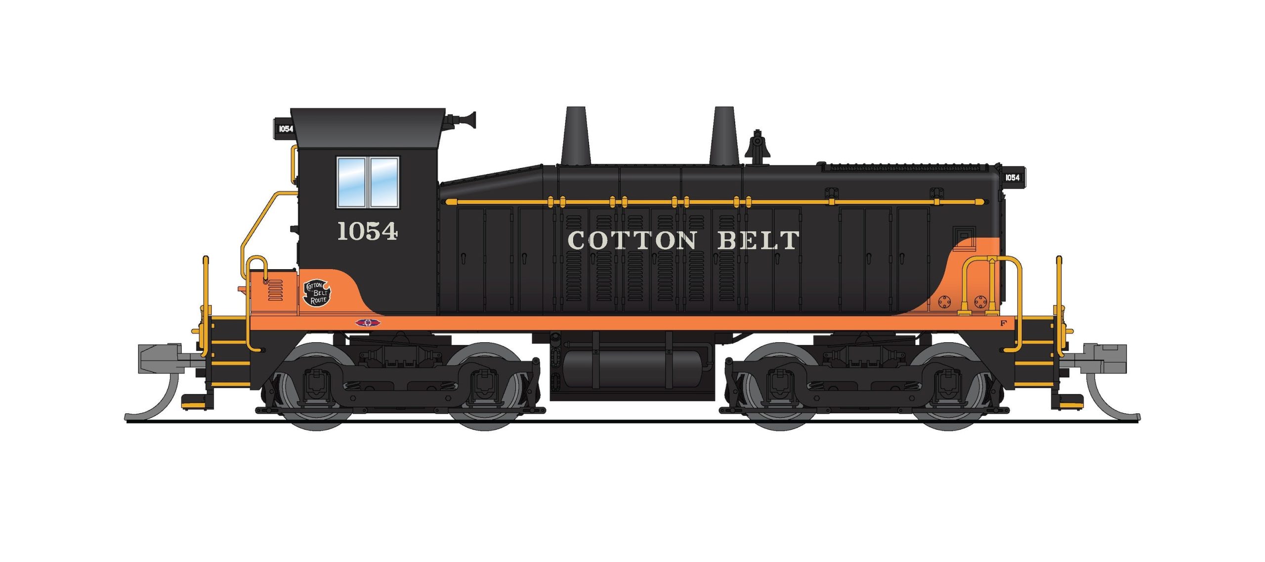 BLI 9349 EMD SW7 Switcher, Cotton Belt 1057 Black & Orange, Paragon4 Sound/DC/DCC, N