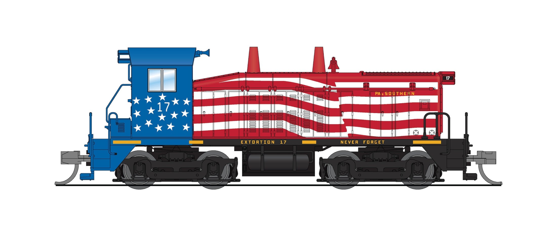 Broadway Limited Imports N 9356 SW7 Penn & Southern #17 (DCC and Sound) HOBBYTYME EXCLUSIVE