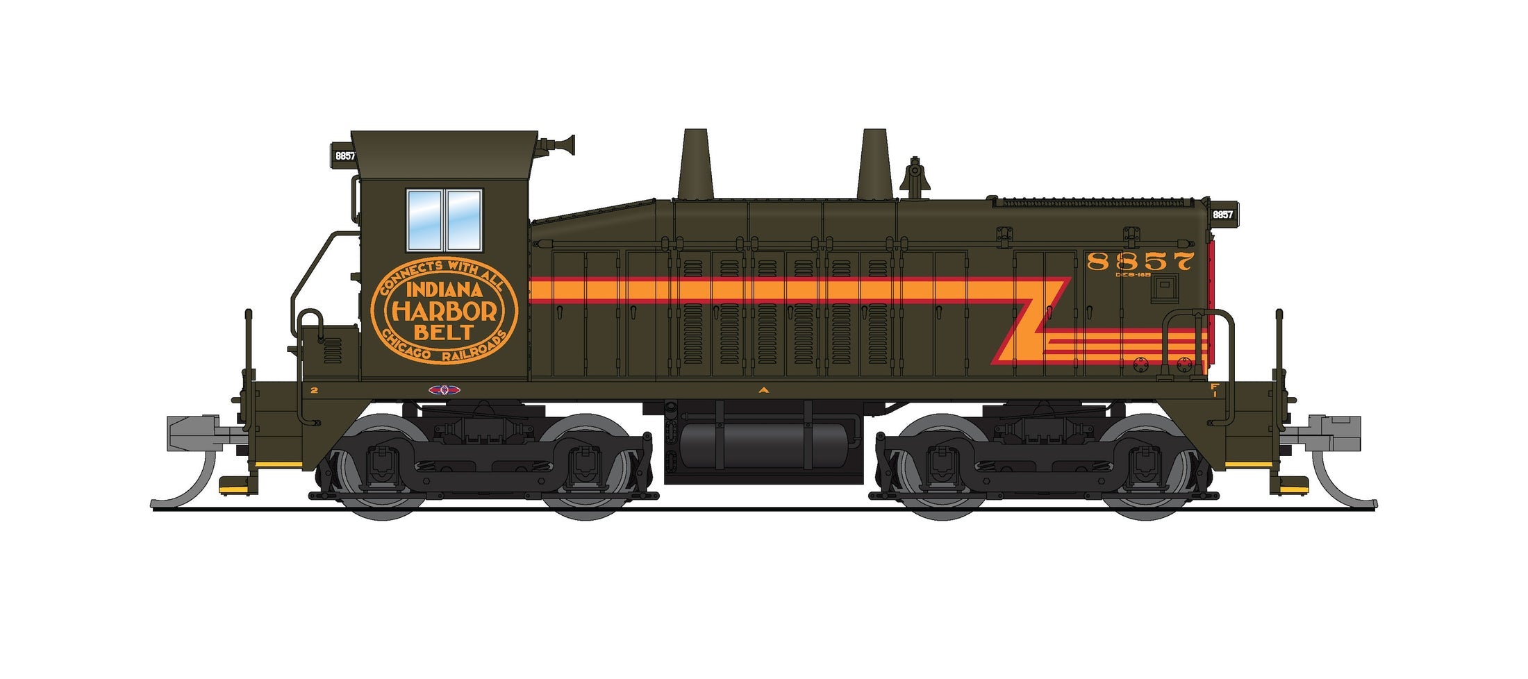 Broadway Limited Imports N 9363 SW7 Indiana Harbor Belt #8862 (DCC and Sound) HOBBYTYME EXCLUSIVE