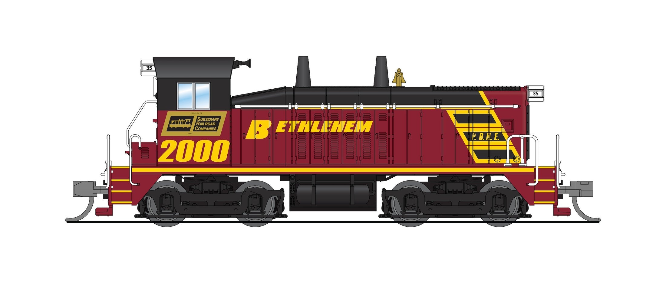 Broadway Limited Imports N 9366 SW9 Bethlehem #2000 (DCC and Sound) HOBBYTYME EXCLUSIVE