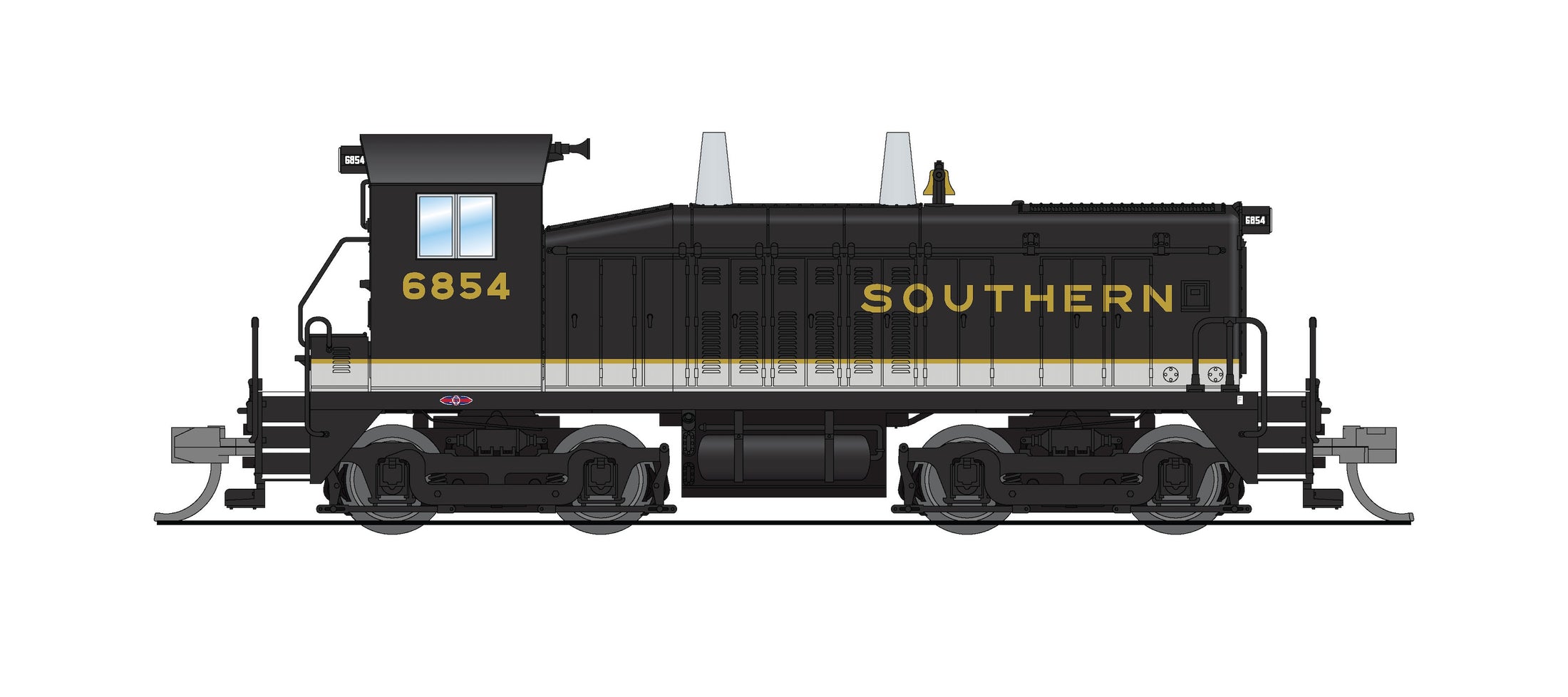 Broadway Limited Imports N 9367 SW7 Southern #6854 (DCC and Sound) HOBBYTYME EXCLUSIVE