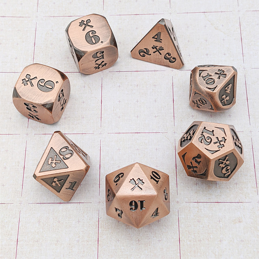 Bludgeoning Damage - Metal Copper/Black (7)