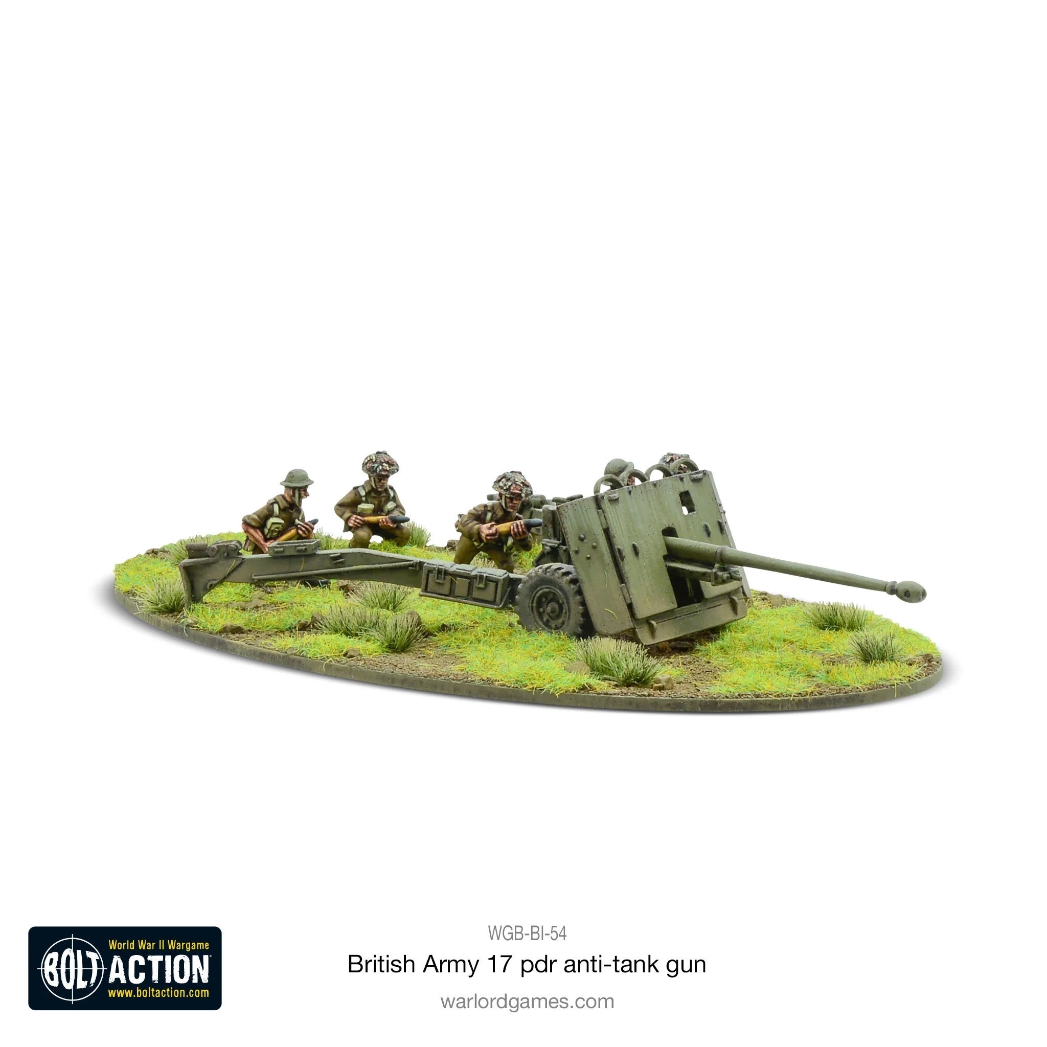 Bolt Action: British Army 17 Pounder Anti-Tank Gun & Crew Blister