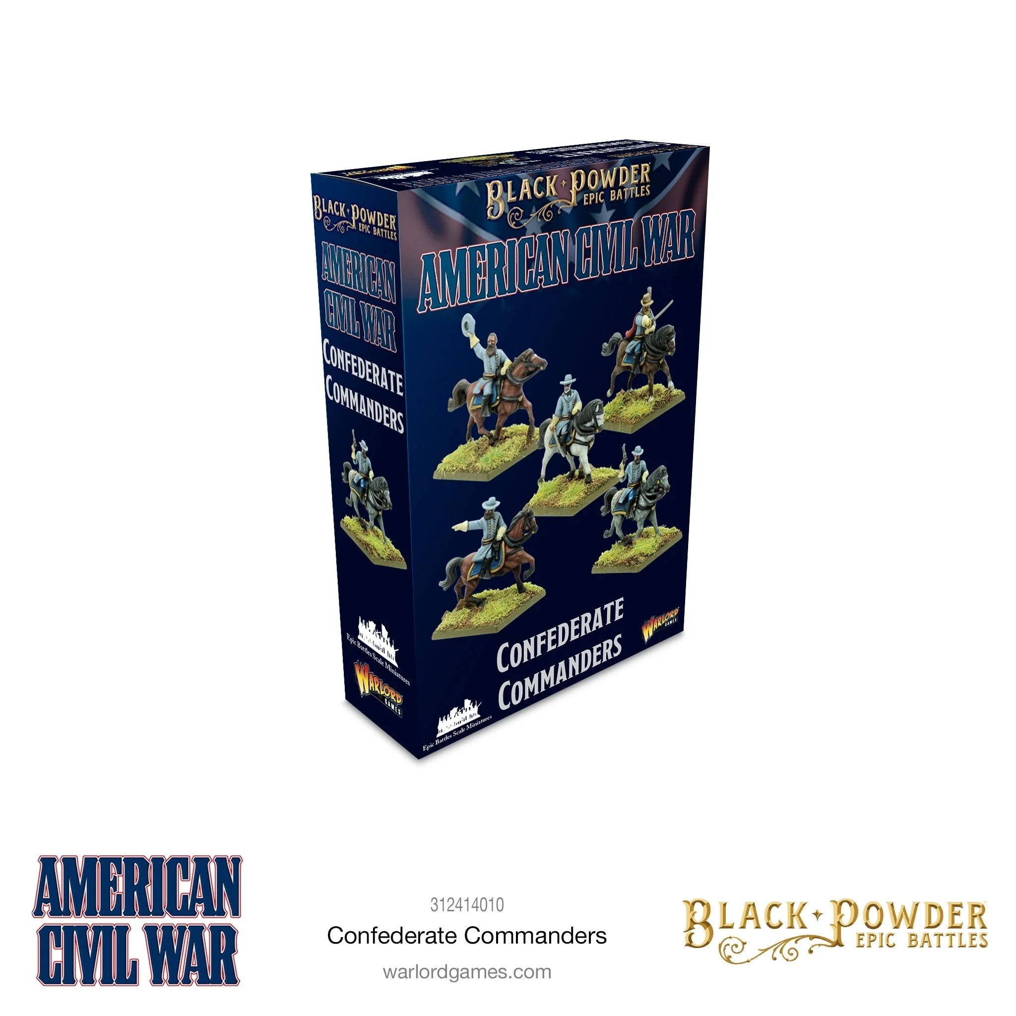Black Powder: Epic Battles - American Civil War Confederate Commanders (15mm)