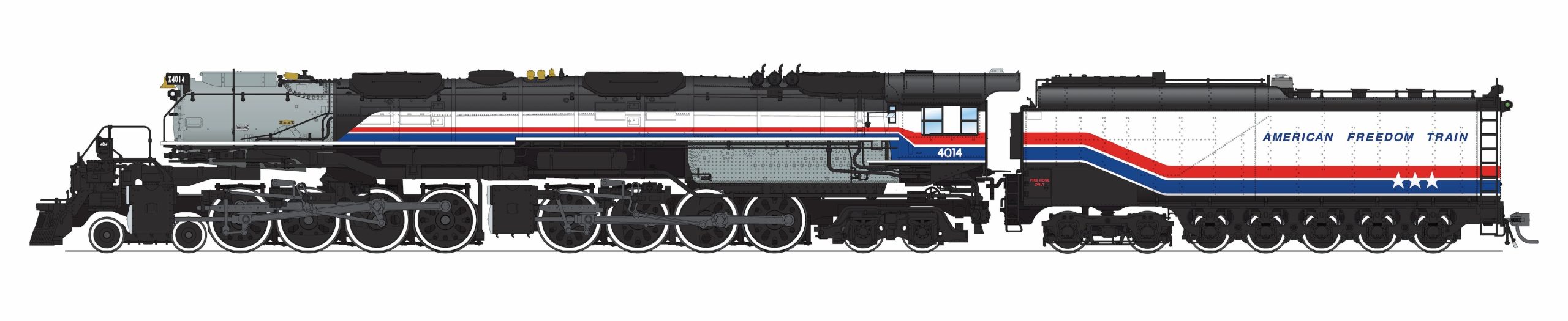 BLI 9508 UP Big Boy 4-8-8-4, #4014, American Freedom Train Fantasy Paint, Paragon4 Sound/DC/DCC, Smoke, HO