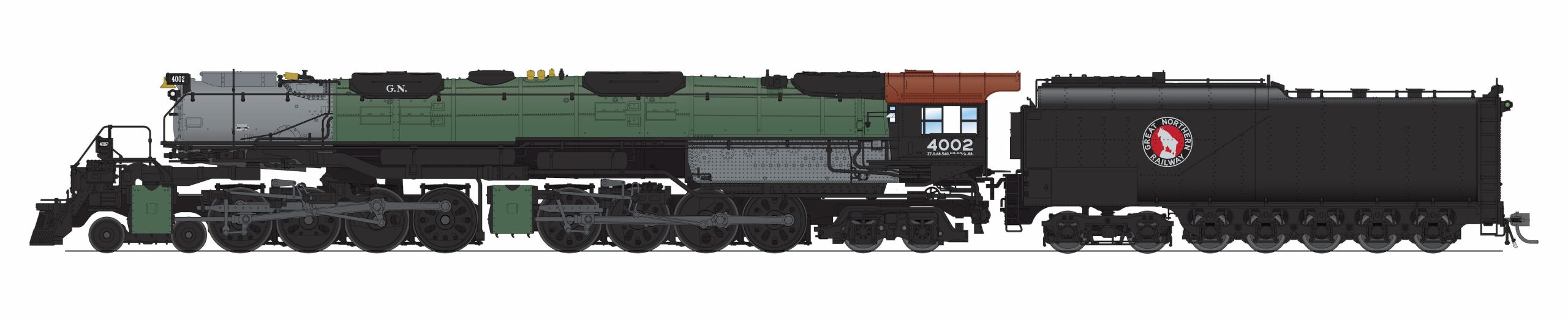 BLI 9510 UP Big Boy 4-8-8-4, #4002, GN Glacier Green Fantasy Paint, Paragon4 Sound/DC/DCC, Smoke, HO