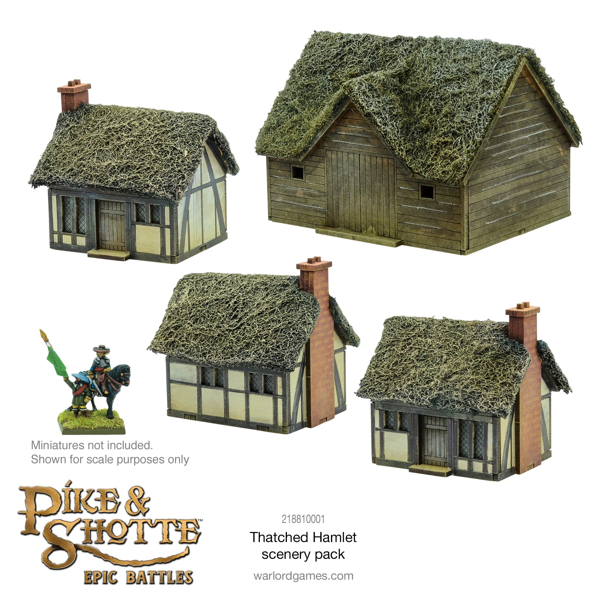 Pike & Shotte Epic Battles: Thatched Hamlet Scenery Pack (15mm)