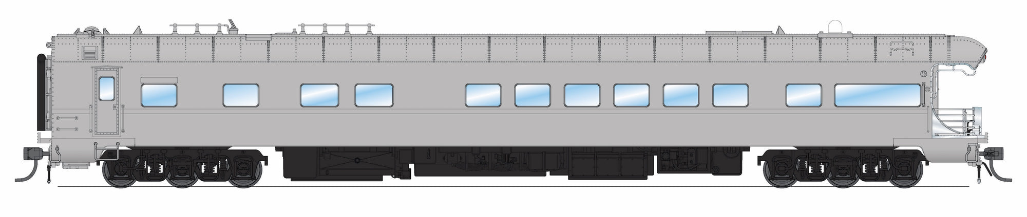 PREORDER Broadway Limited Imports HO 9596 Business Car, Union Pacific Painted Primer Gray #101