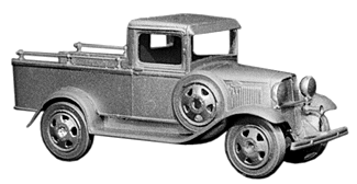 Micro Engineering HO 96-117 Wheel Works 34 Ford Service Truck