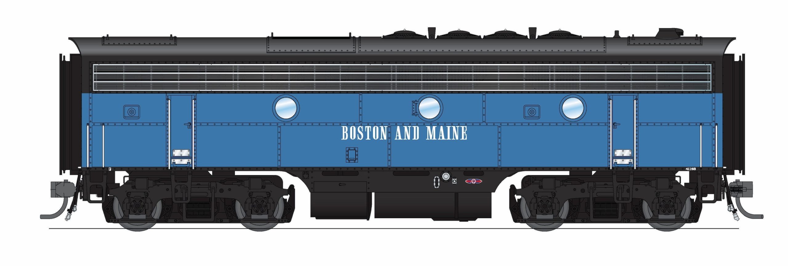 PREORDER Broadway Limited Imports 9659 HO EMD F3B 4228B, Blue McGinnis, (DCC Ready), Boston & Maine | 167.99