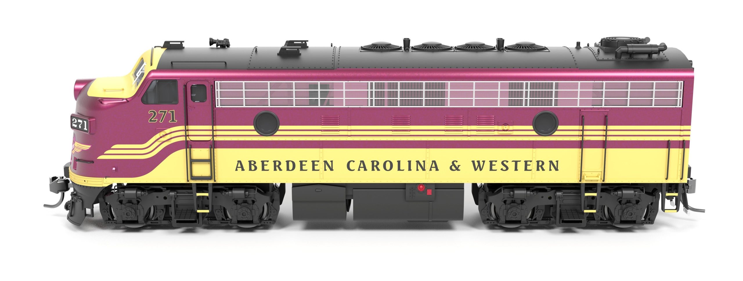 PREORDER Broadway Limited Imports HO 9680 EMD F9A Diesel Locomotive, Aberdeen Carolina & Western #271 (Paragon4 DCC & Sound Equipped) | 296.99