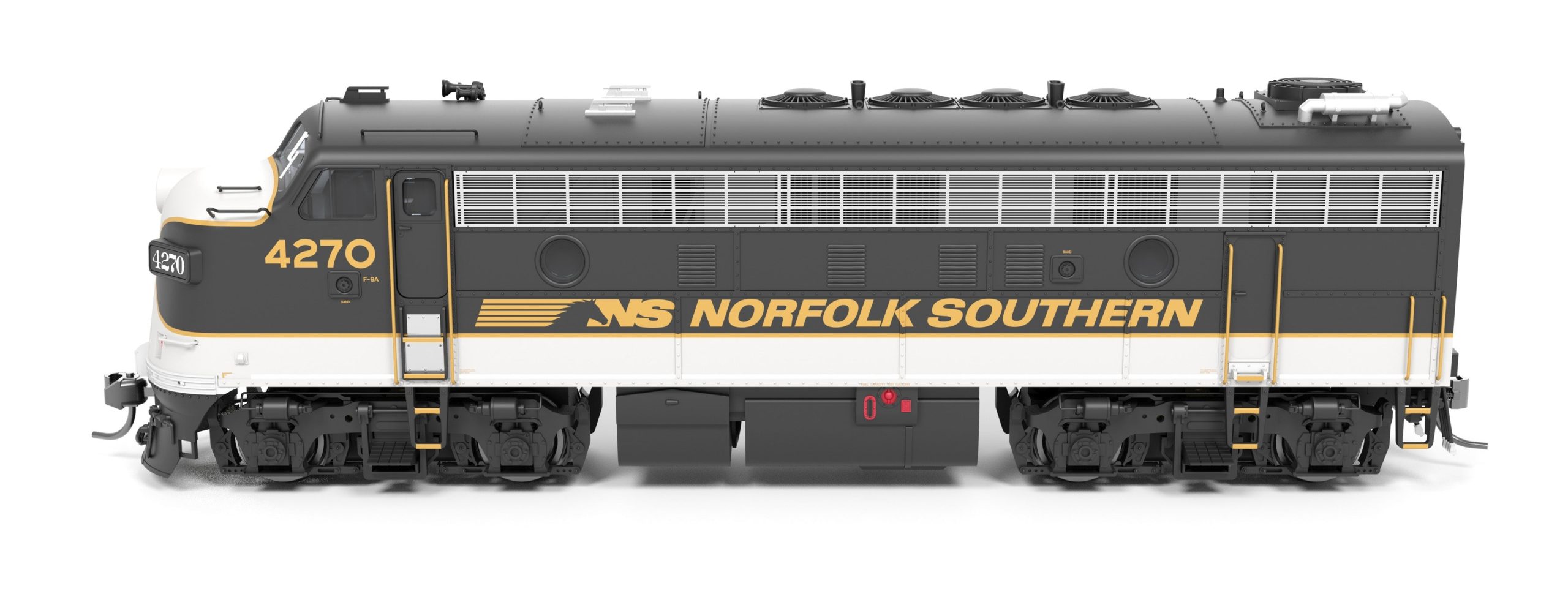 PREORDER Broadway Limited Imports HO 9700 EMD F9/F7 A/B Diesel Locomotive, Norfolk Southern Tuxedo Scheme #4270/4275 (Paragon4 DCC & Sound Equipped/Unpowered B Unit) | 386.99