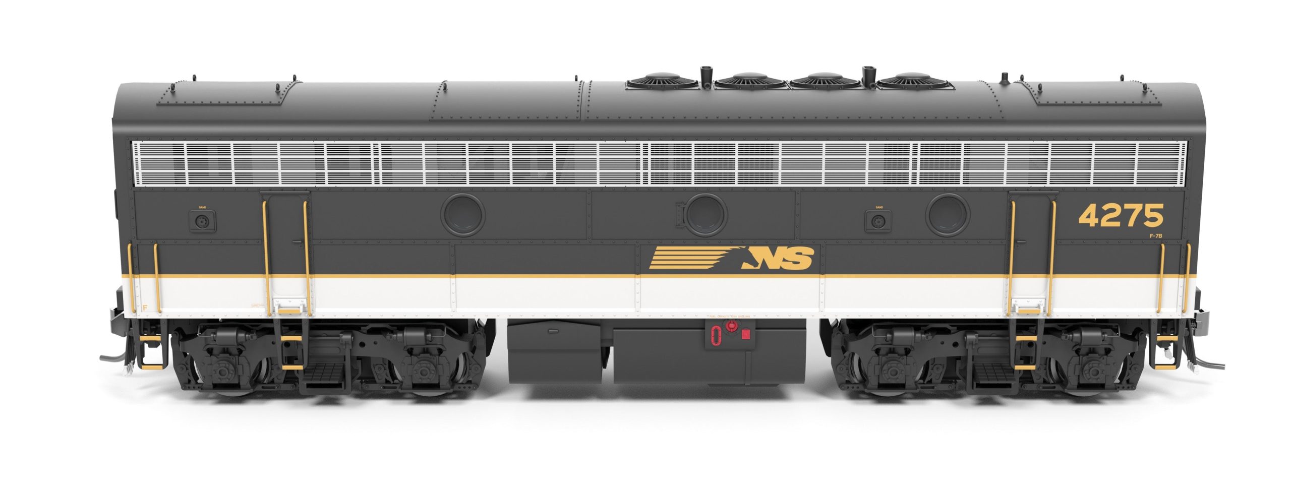 PREORDER Broadway Limited Imports HO 9705 EMD F7B Diesel Locomotive, Norfolk Southern Tuxedo Scheme #4276