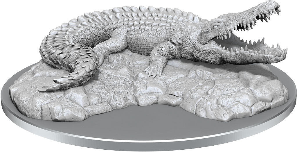 WizKids Deep Cuts Unpainted Miniatures: W21 Giant Crocodile