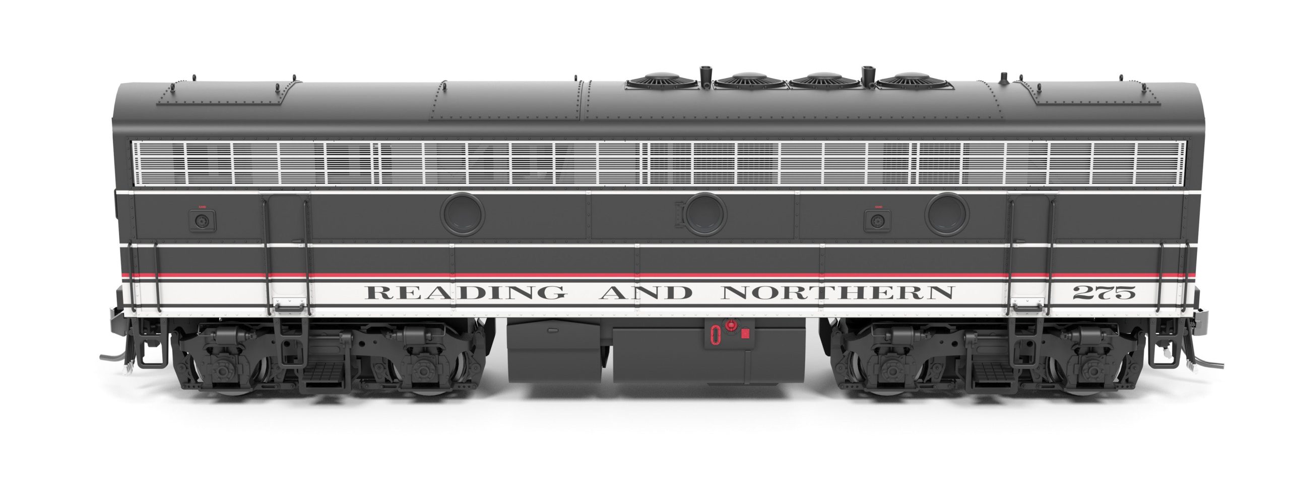 PREORDER Broadway Limited Imports HO 9709 EMD F7B Diesel Locomotive, Reading Blue Mountain & Northern Modern Excursion #275