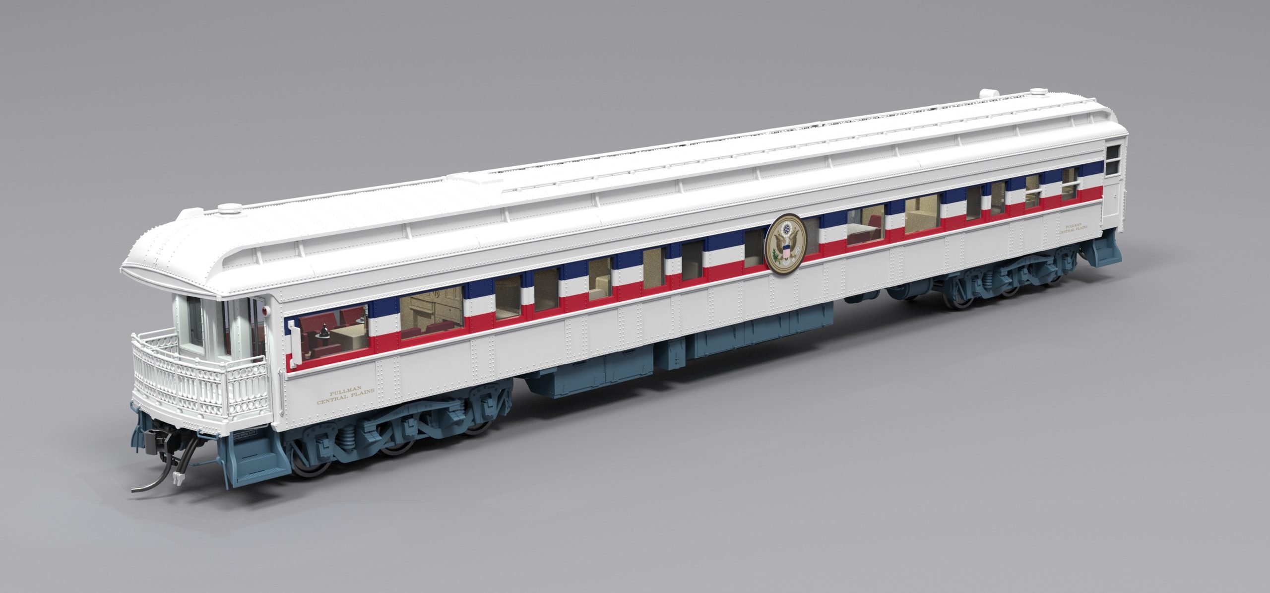 PREORDER Broadway Limited Imports HO 9712 Heavyweight 5-Car Passenger Set, Freedom Train 1947