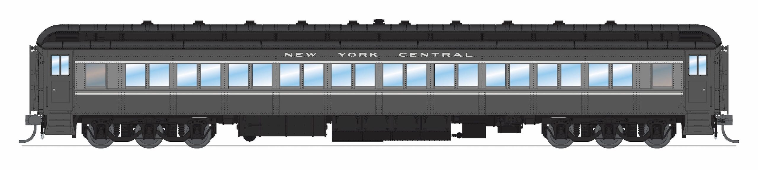 PREORDER Broadway Limited Imports HO 9737 80' Passenger Coach, New York Central