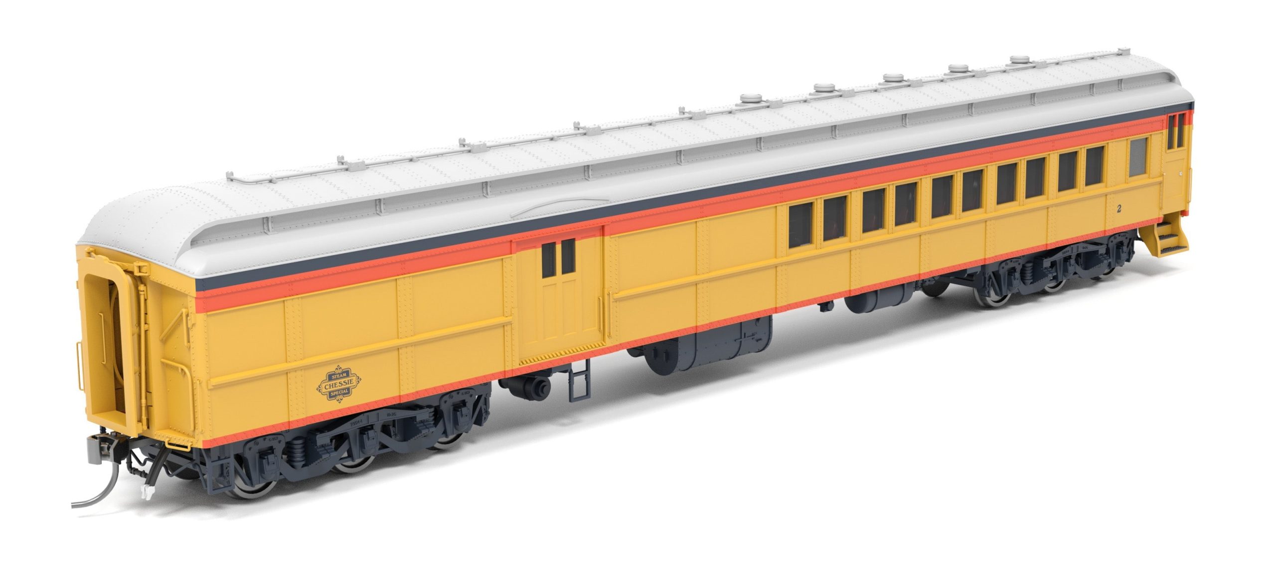 PREORDER Broadway Limited Imports HO 9742 Baggage-Combine Car, Chessie System #2