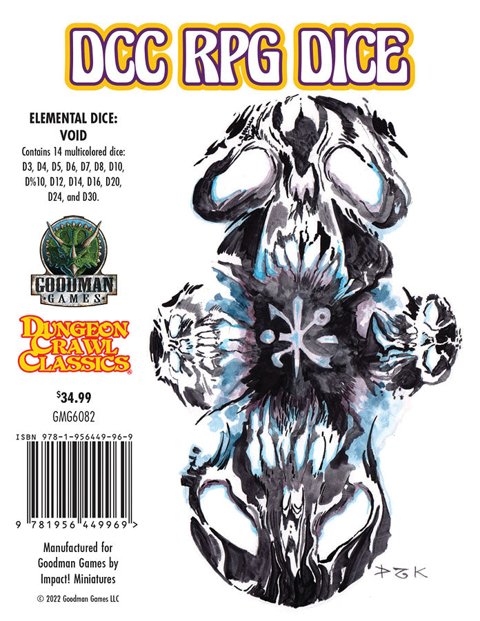 DCC Dice: Elemental Dice Set - Void (14 dice set)