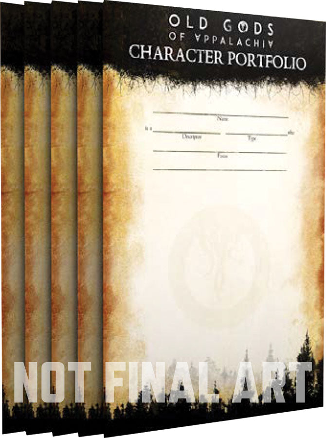 Old Gods of Appalachia RPG: Character Portfolios (Pack of 5)