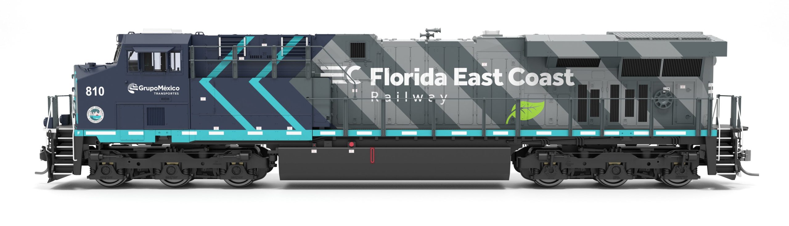 PREORDER Broadway Limited Imports HO 9868 GE ES44AC Diesel Locomotive with Smoke, Florida East Coast #810 (Paragon4 Sound & DCC Equipped)
