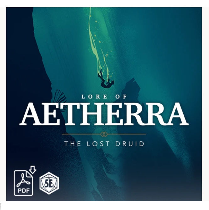 Lore of Aetherra: The Lost Druid Campaign Setting (5E)