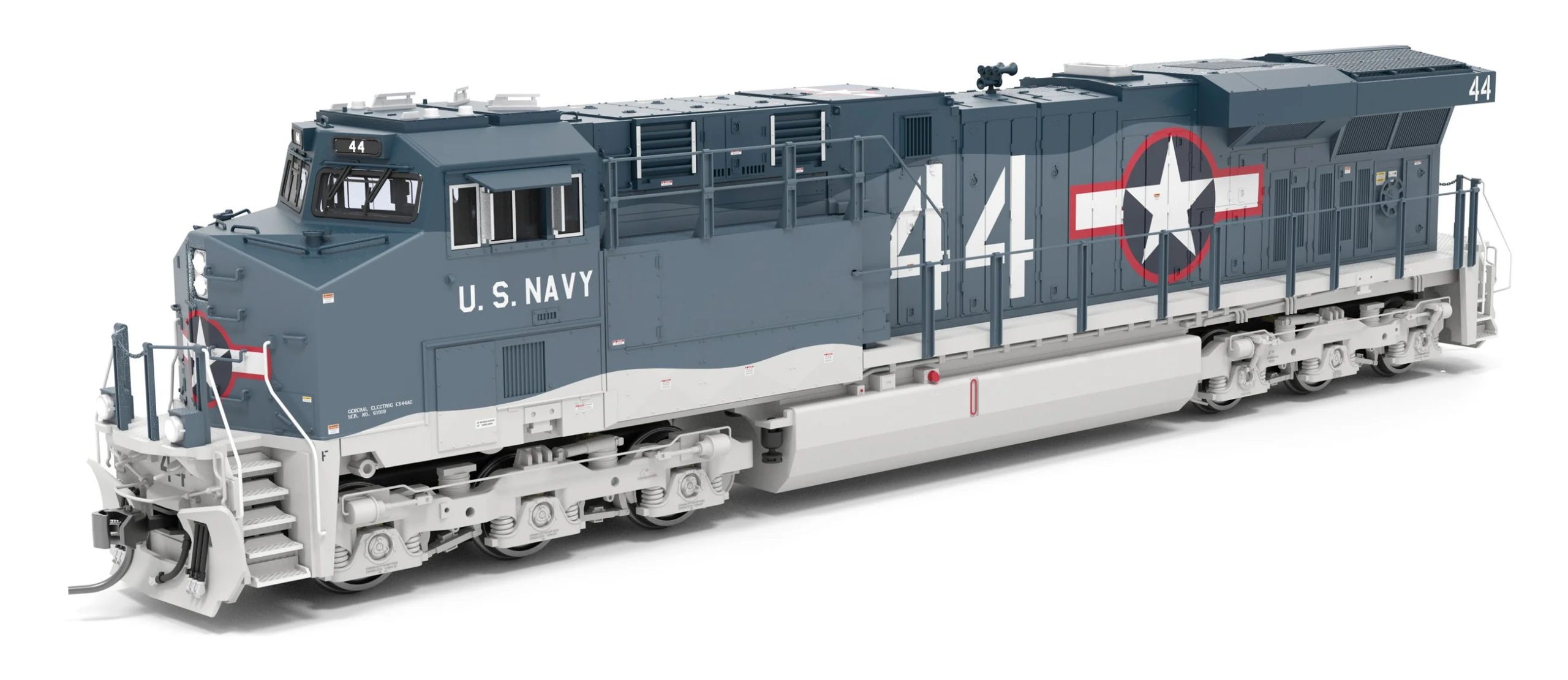 PREORDER Broadway Limited Imports HO 9875 GE ES44AC Diesel Locomotive, US Navy #44