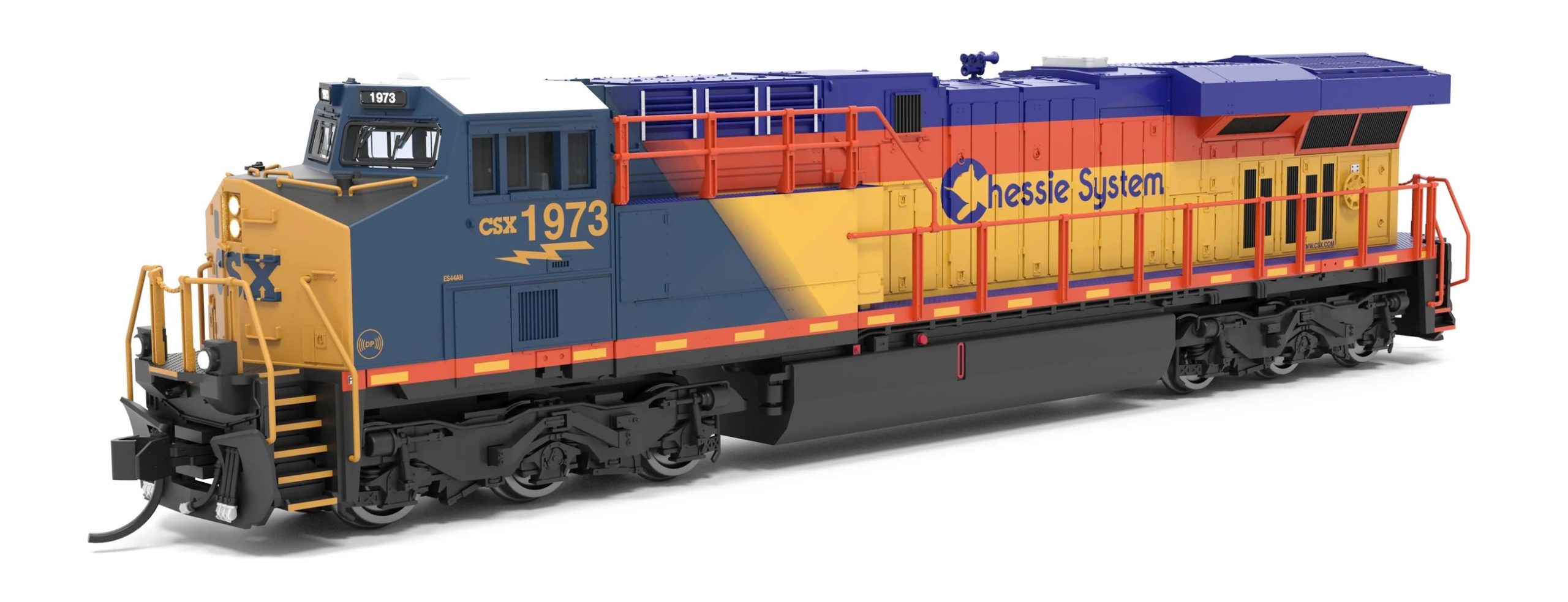 PREORDER Broadway Limited Imports N 9888 GE ES44AC Diesel Locomotive, CSX Chessie System Heritage #1973 (Paragon4 Sound & DCC Equipped)