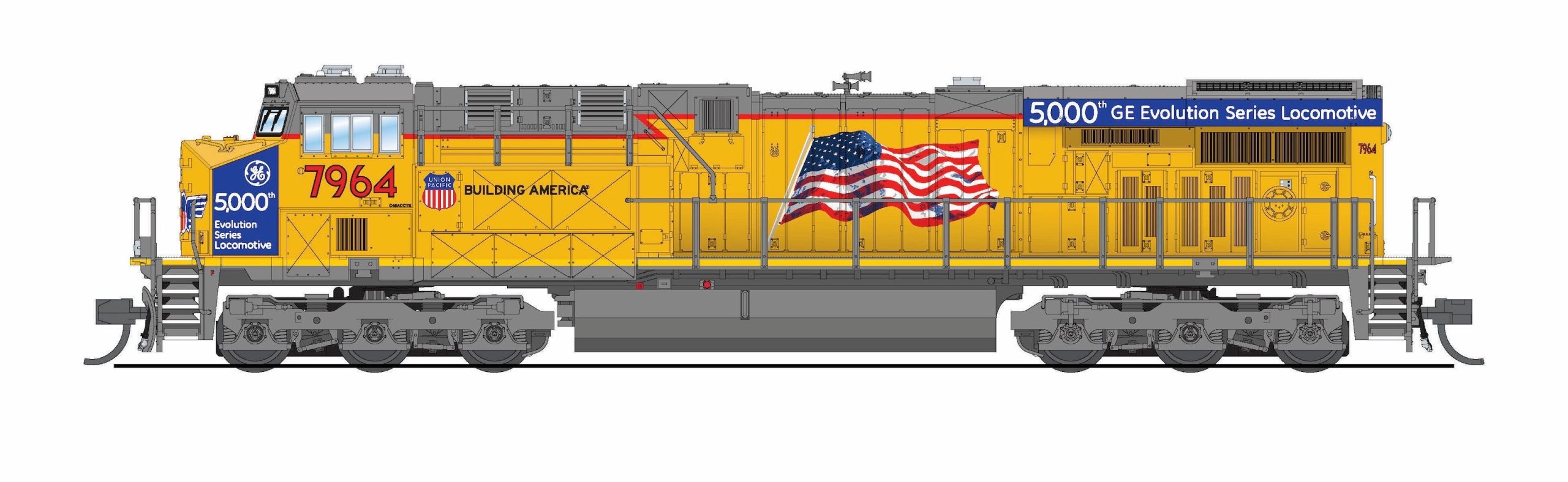 PREORDER Broadway Limited Imports N 9897 GE ES44AC Diesel Locomotive, Union Pacific #7964