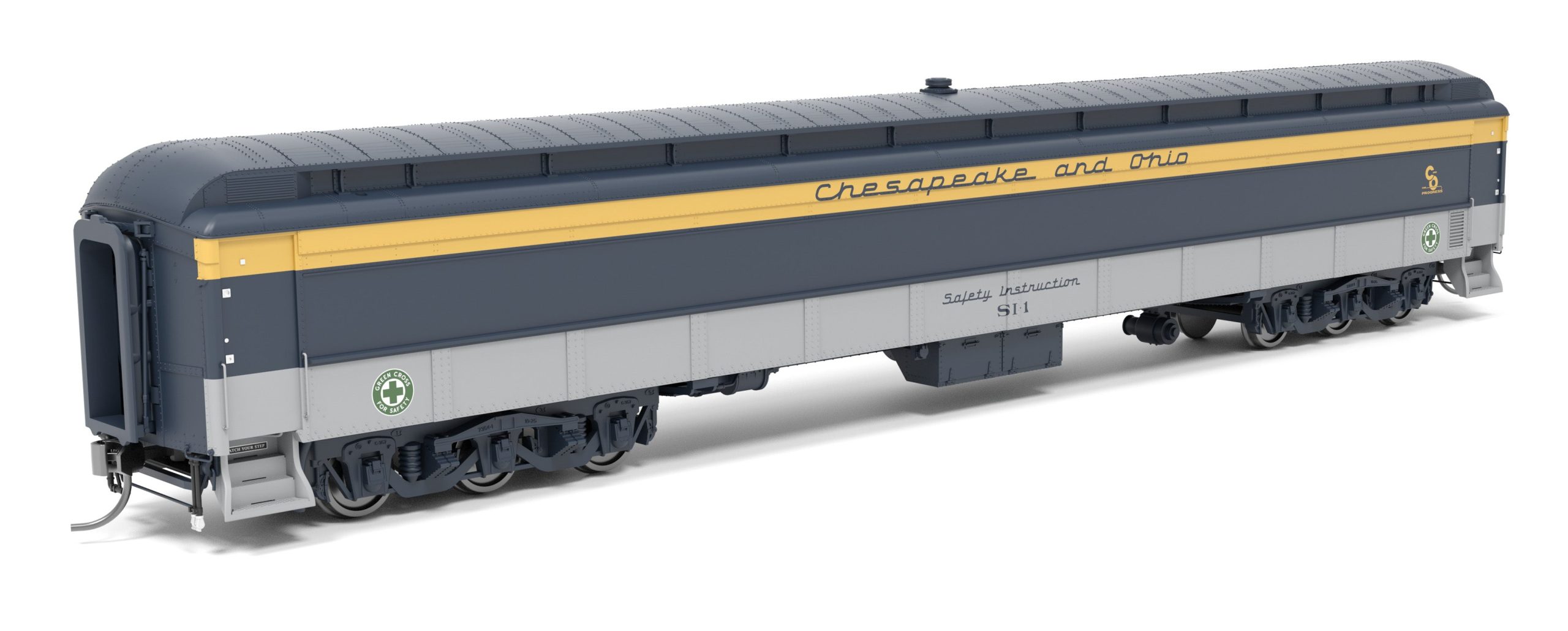 PREORDER Broadway Limited Imports HO 9930 Railroad Instruction Car, Chesapeake & Ohio #SI-4