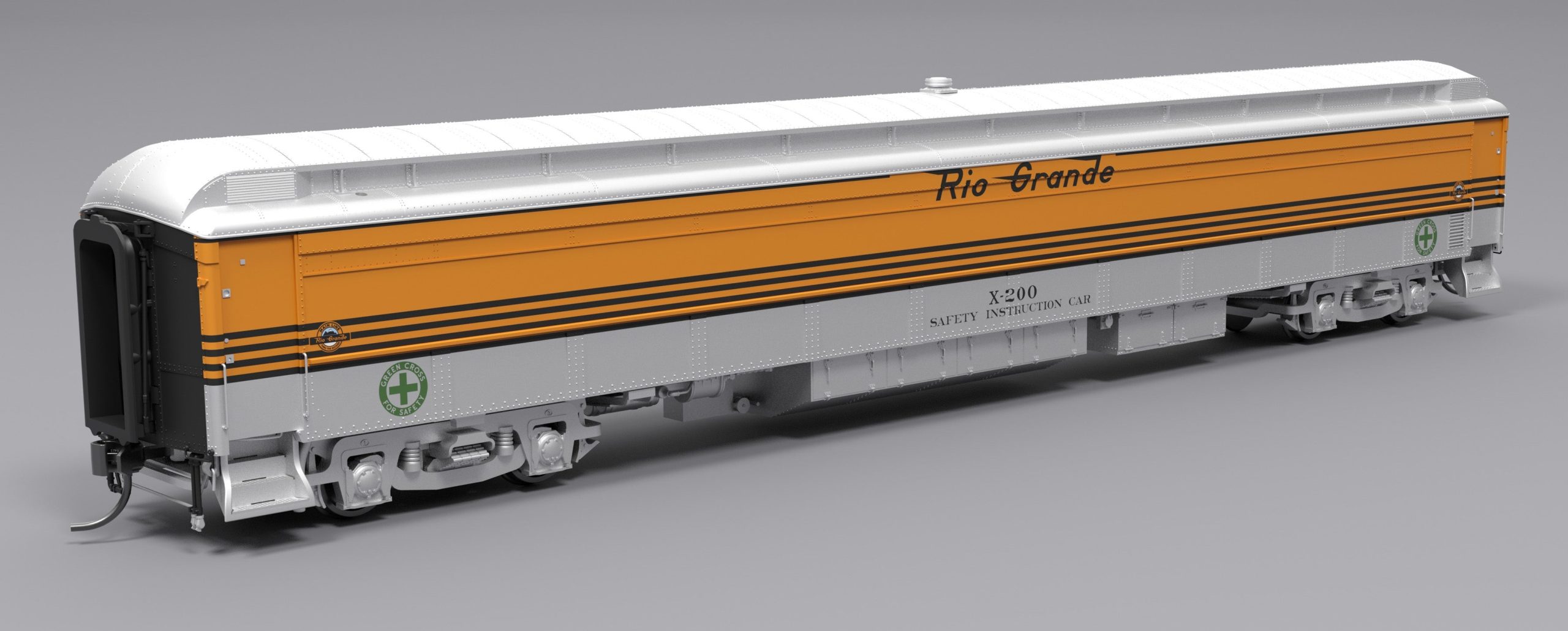 PREORDER Broadway Limited Imports HO 9932 Railroad Instruction Car, Denver & Rio Grande Western #X-200