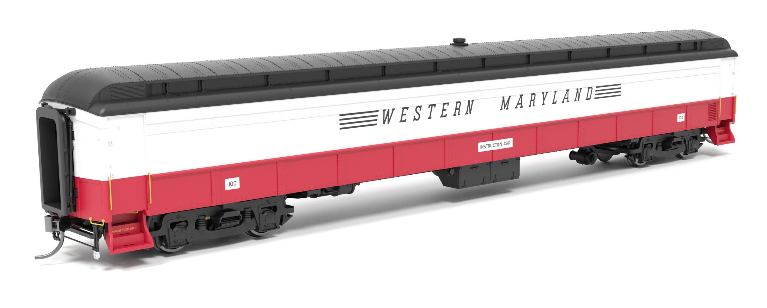 PREORDER Broadway Limited Imports HO 9936 Railroad Instruction Car, Western Maryland #100