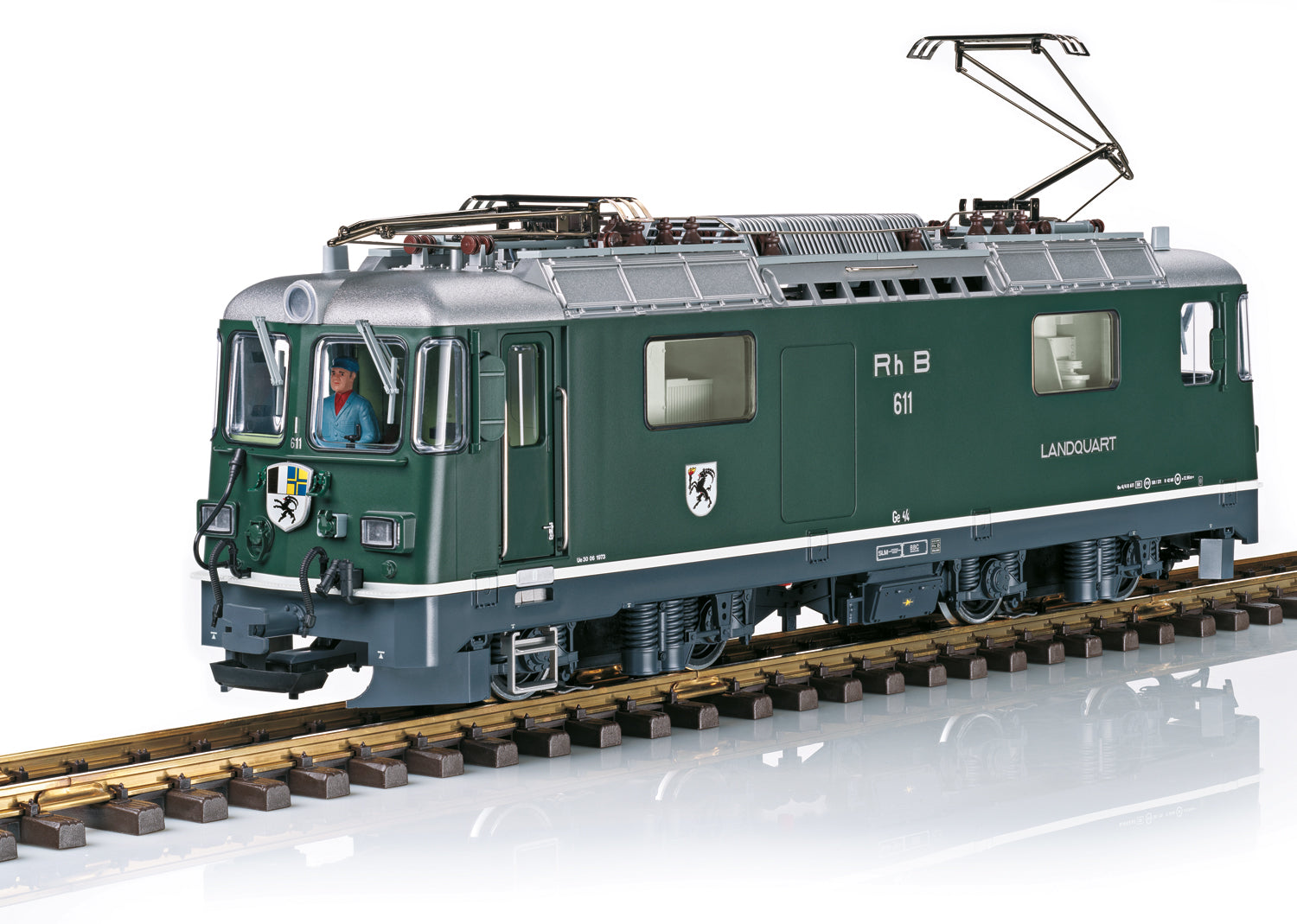 PREORDER LGB G 28447 Class Ge 4/4 II Electric Locomotive, Rhaetian #611 (DCC & Sound Equipped)