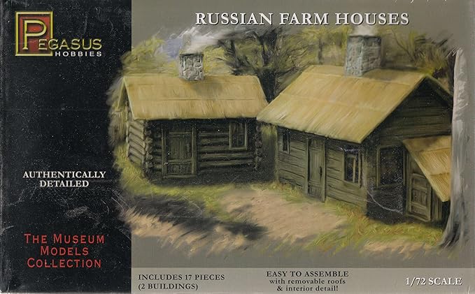 Pegasus 7702 1:72 RUSSIAN FARM HOUSES
