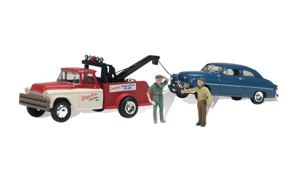 Woodland Scenics AS5324 AutoScenes -- Wayne Recker's Tow Service, N Scale