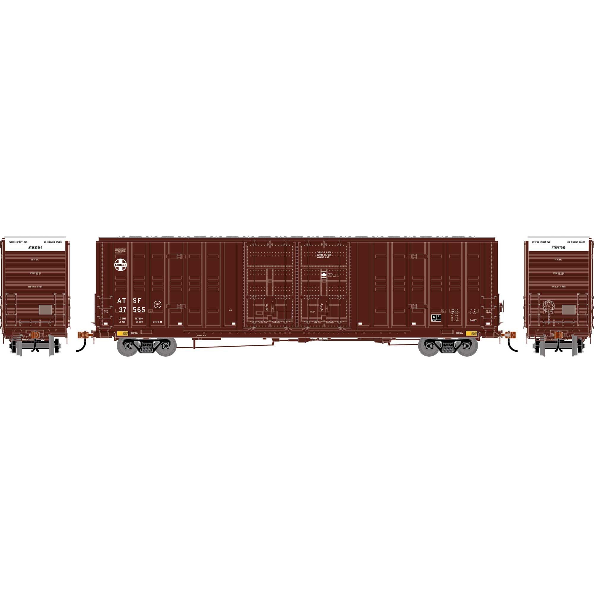 PREORDER Athearn ATH-2497 HO 60' Berwick Box Car, ATSF #37565