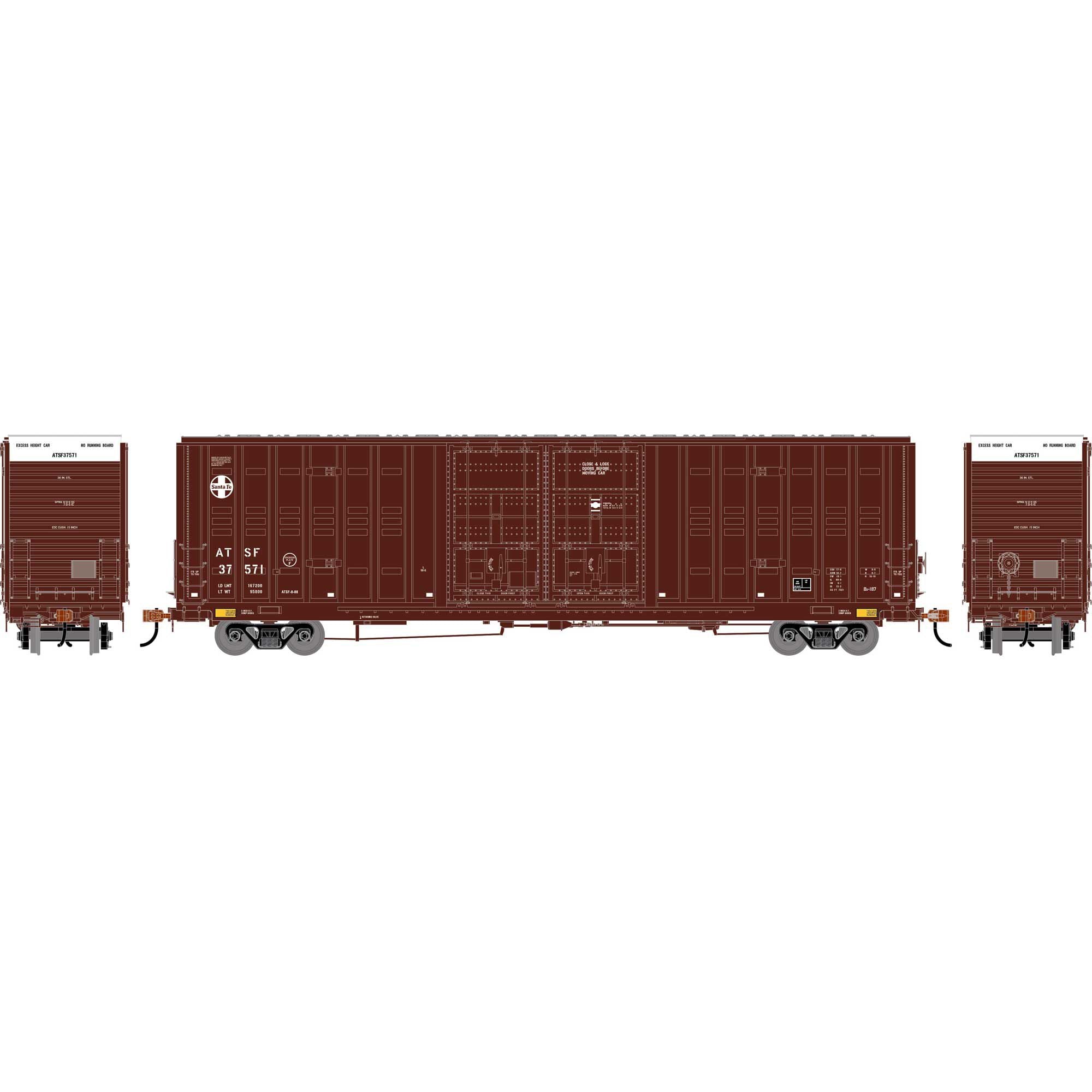 PREORDER Athearn ATH-2499 HO 60' Berwick Box Car, ATSF #37571
