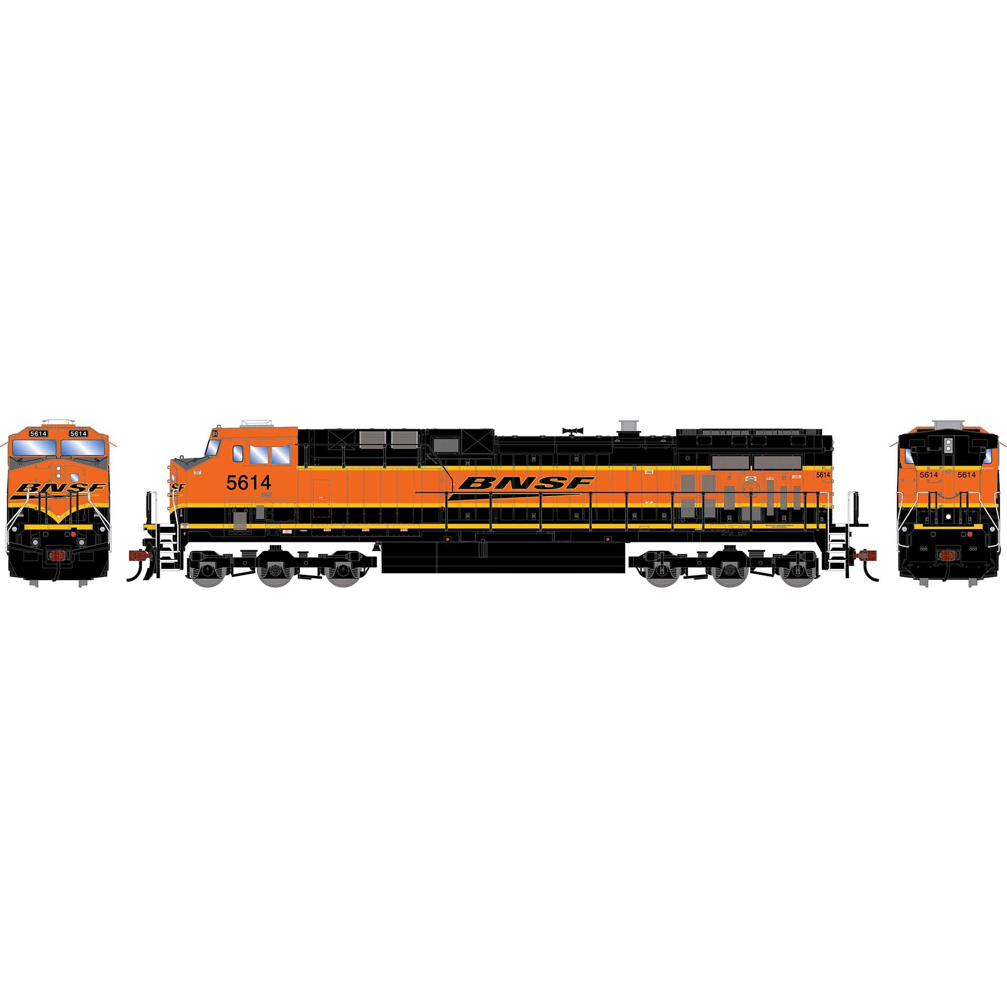 PREORDER Athearn HO 2567 GE AC4400CW Diesel Locomotive, Burlington Northern Santa Fe #5614 | 166.17